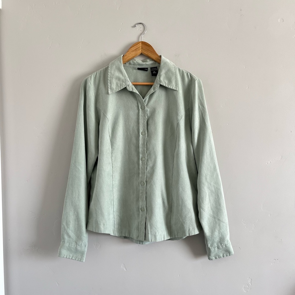 Light Green Button-Up Shirt
